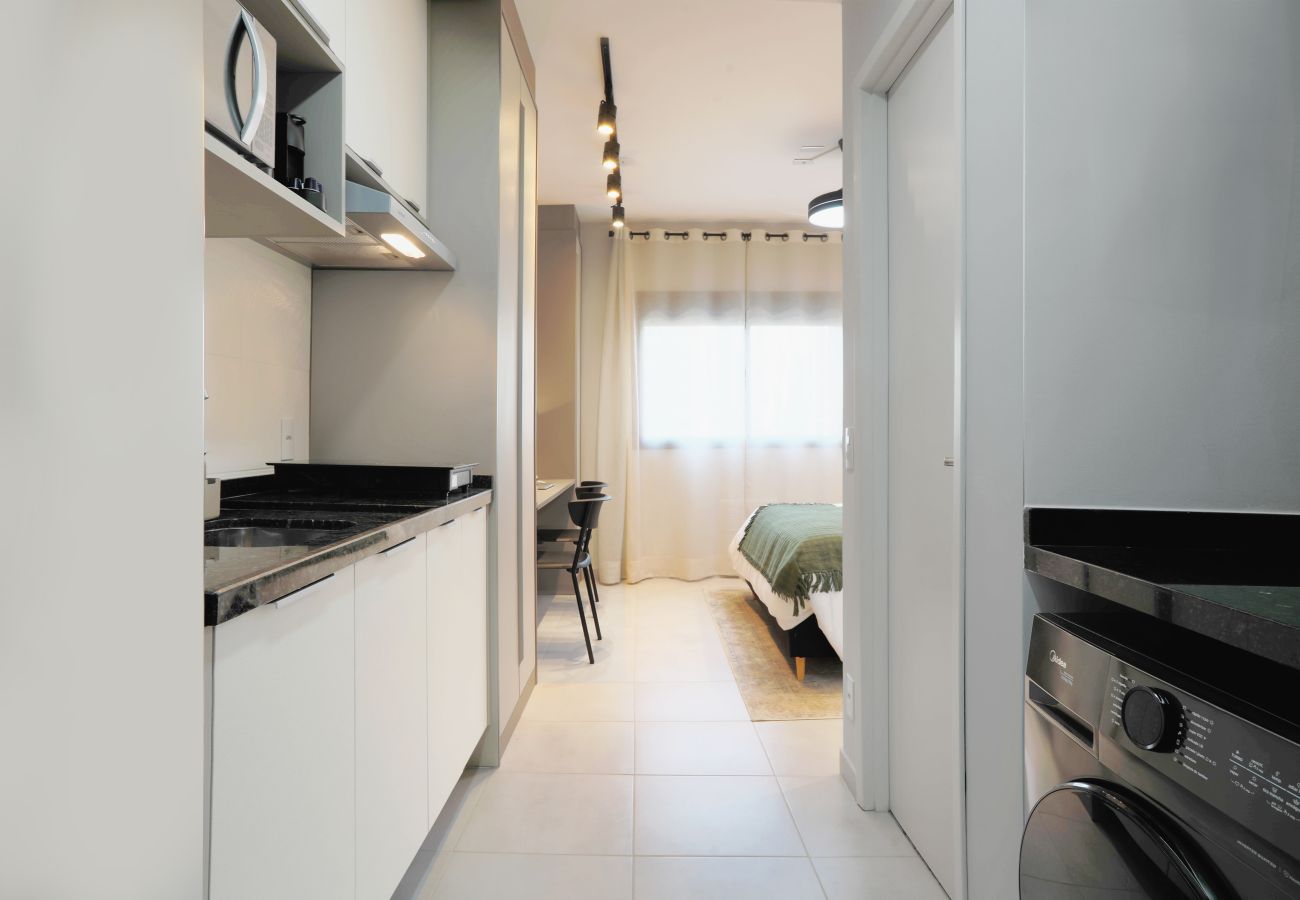 Flat moderno para aluguel flexível em São Paulo