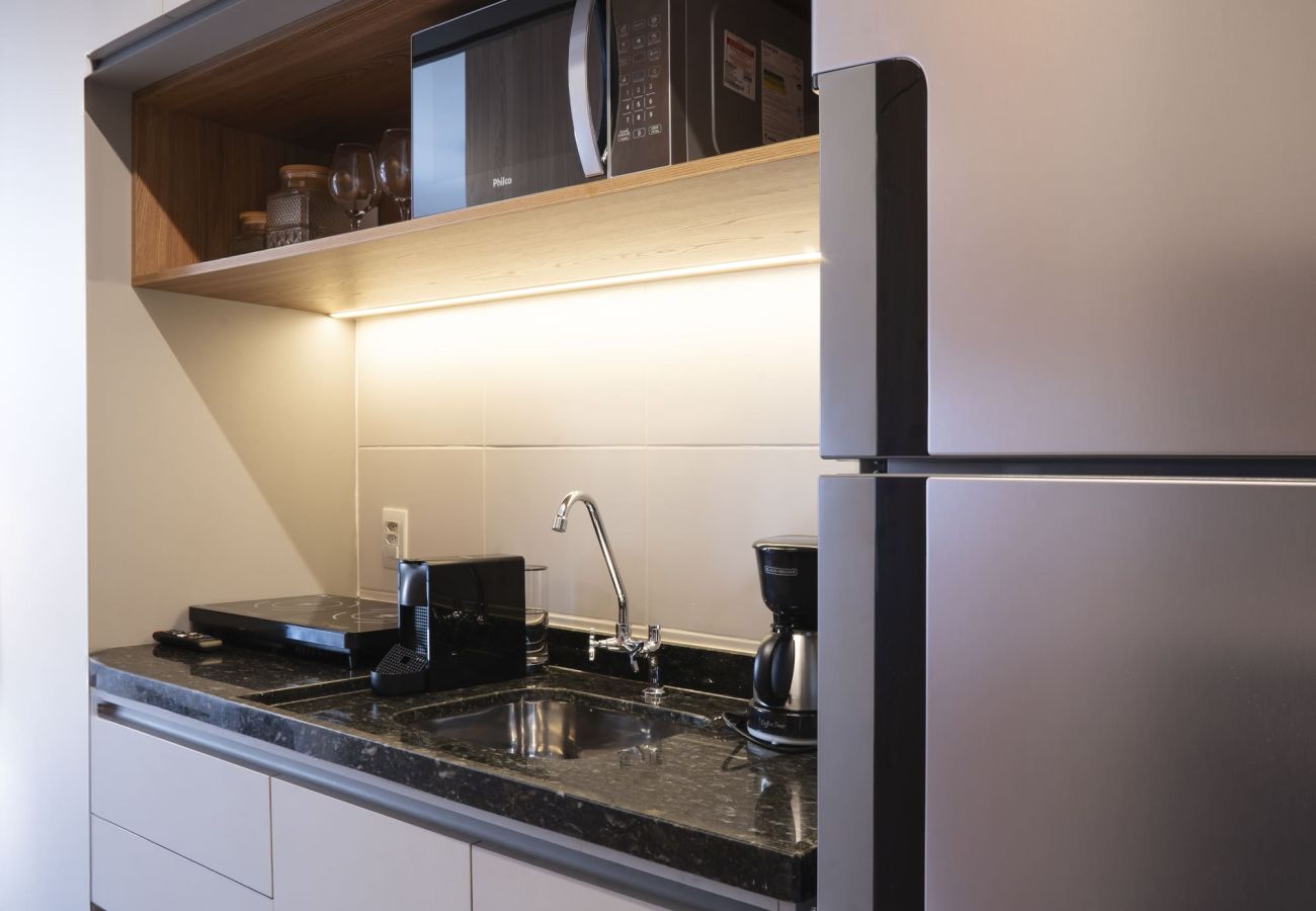 Studio in São Paulo with premium services included in your reservation