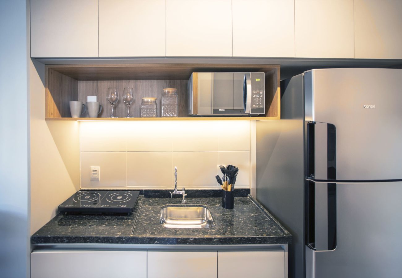 Cozy studio for couples in Vila Olímpia, São Paulo