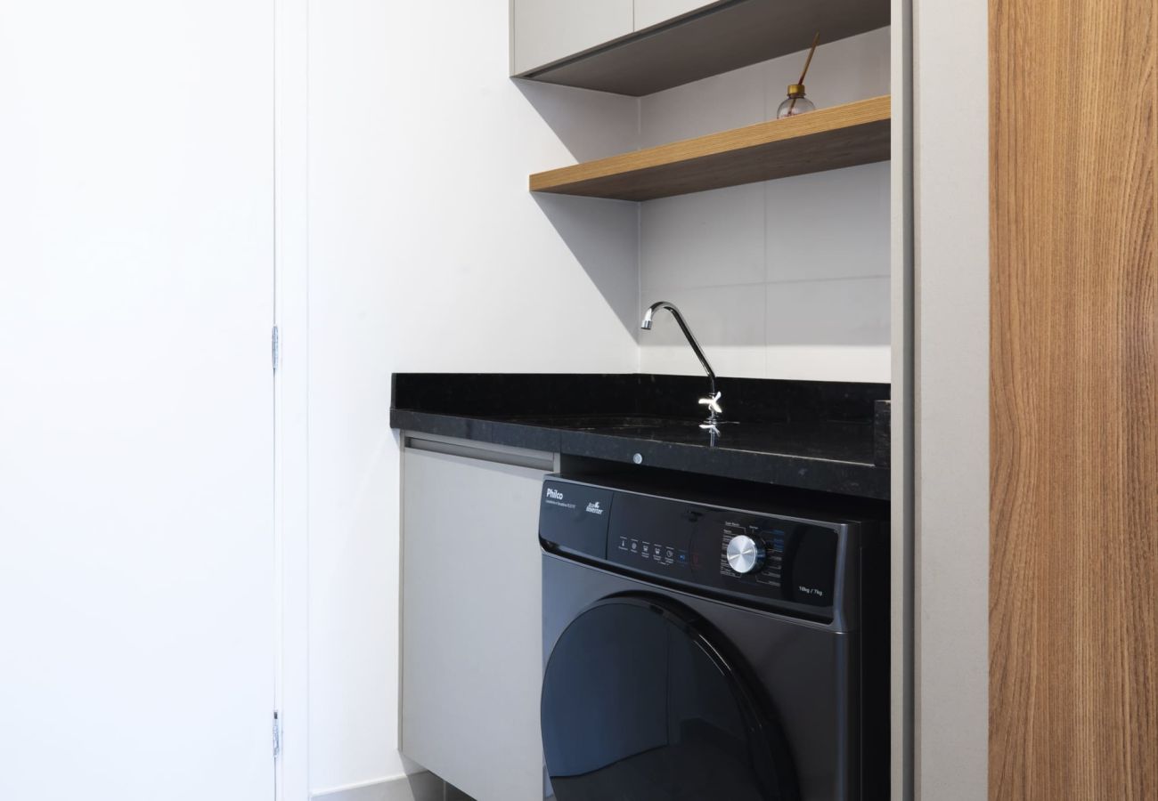 Appartement à Vila Olímpia pour un séjour prolongé à São Paulo