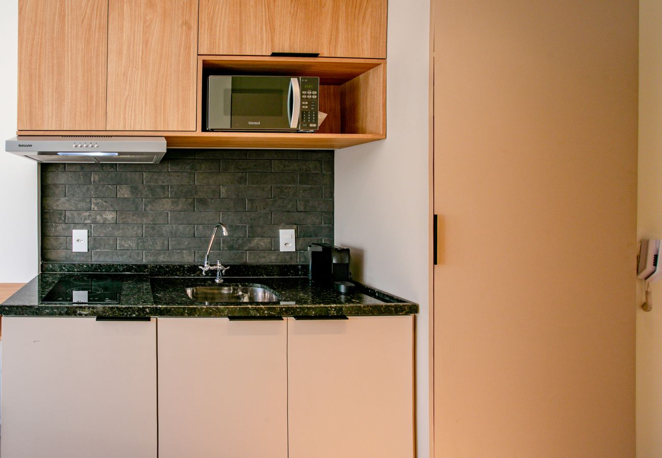 Studio Feel Sampa à Vila Olímpia, idéal pour les couples
